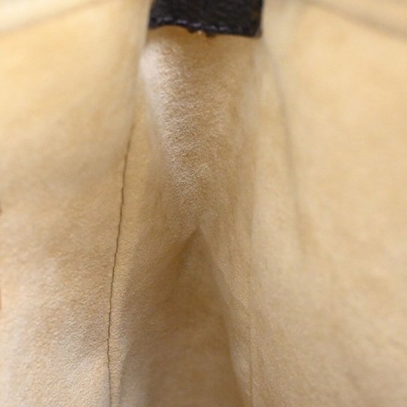 LOUIS VUITTON Logo Looping GM Shoulder Bag Monogram Leather Brown - Picture 5 of 15